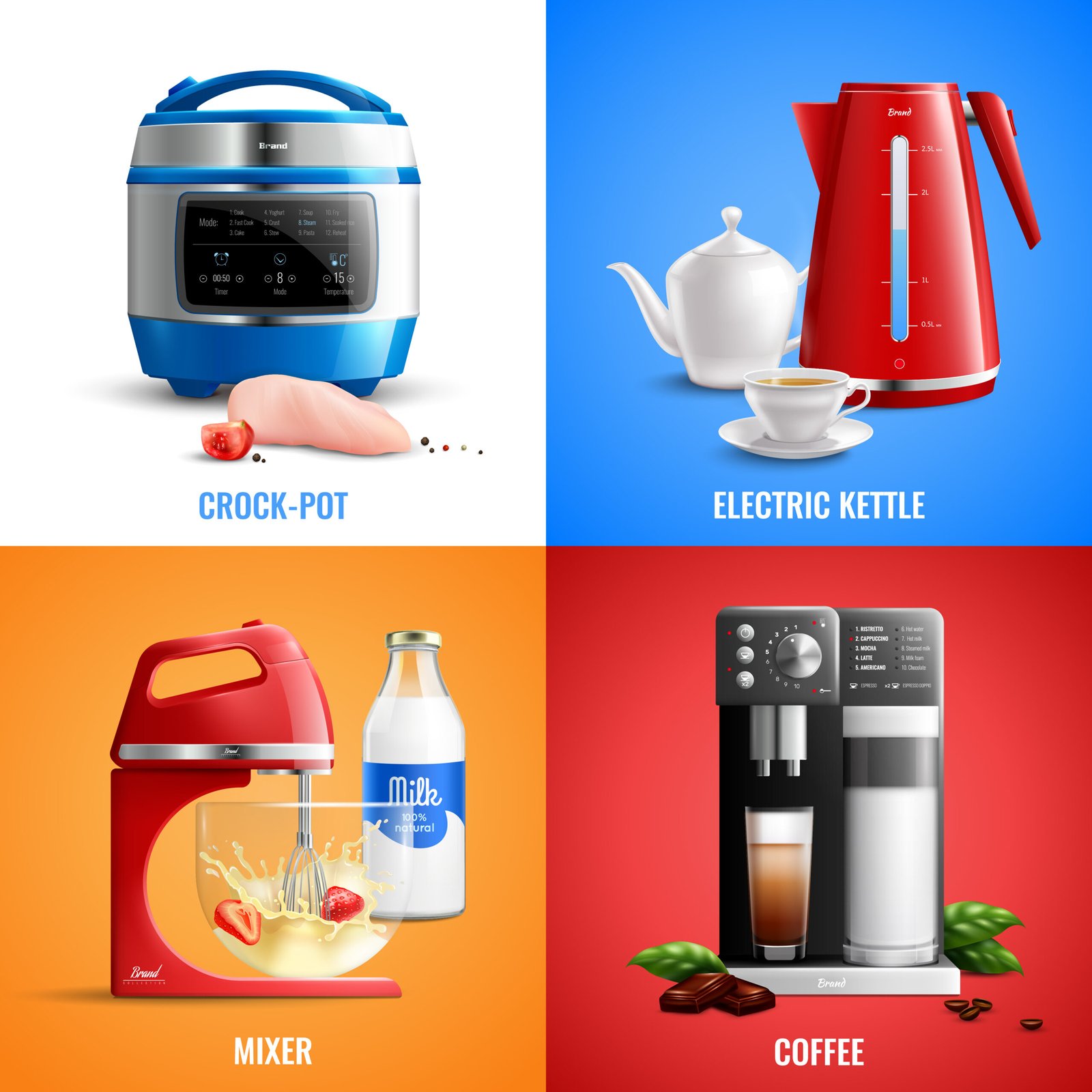 Household Appliances 2×2 Design Concept